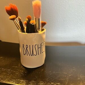 Rae Dunn White Brush Holder